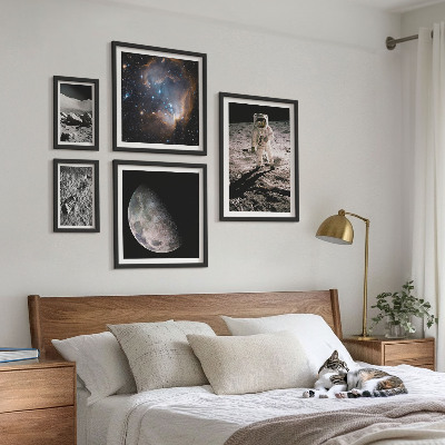 Billedsæt over sofa Kosmiske opdagelser og hemmeligheder