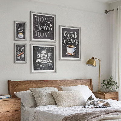 Billedsæt over sofa Inspirationer til rustik kaffe