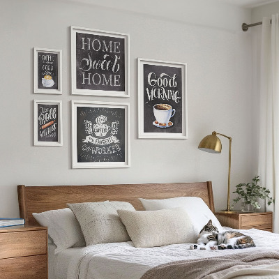 Billedsæt over sofa Inspirationer til rustik kaffe