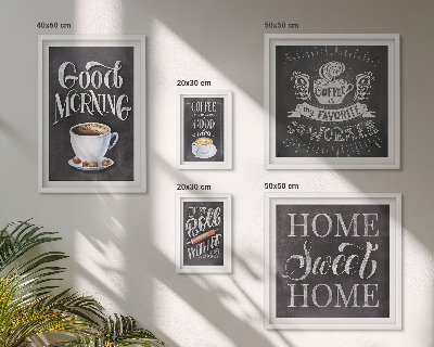 Billedsæt over sofa Inspirationer til rustik kaffe