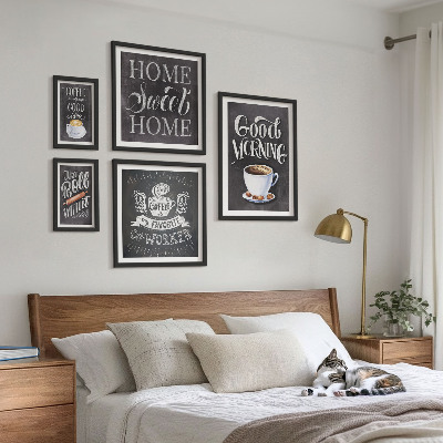 Billedsæt over sofa Inspirationer til rustik kaffe