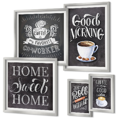 Billedsæt over sofa Inspirationer til rustik kaffe