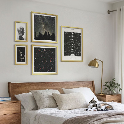 Billedsæt over sofa Kosmiske inspirationer fra galaksen