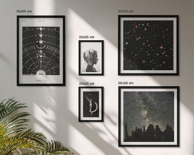 Billedsæt over sofa Kosmiske inspirationer fra galaksen