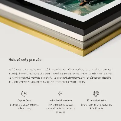 Billedsæt over sofa Chill Wine Woman i røgfarvet nuance