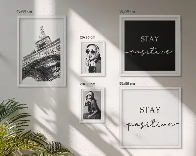 Billedsæt over sofa med stilfuld grafik af Paris