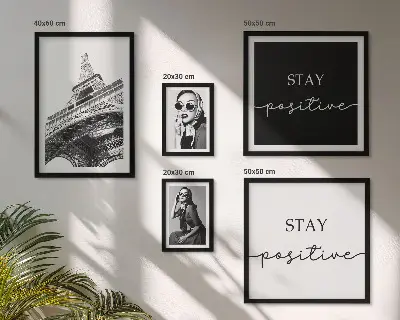Billedsæt over sofa med stilfuld grafik af Paris