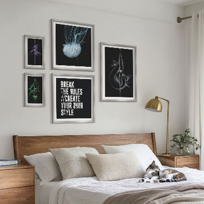 Billedsæt over sofa Abstrakte kreative motiver