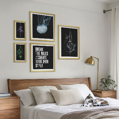 Billedsæt over sofa Abstrakte kreative motiver