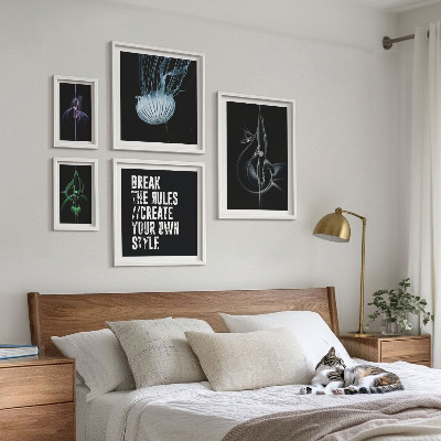 Billedsæt over sofa Abstrakte kreative motiver