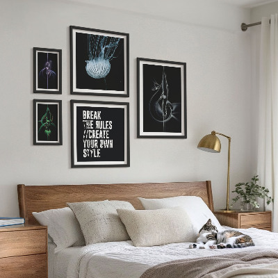 Billedsæt over sofa Abstrakte kreative motiver