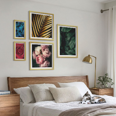 Billedkomposition til væg Planteblomstermotiver