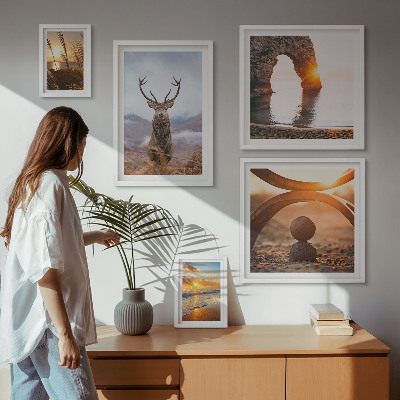 Billedkomposition til væg Natur vilde dyr harmonisk