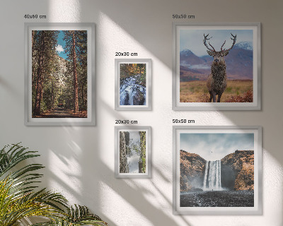 Billedsæt over sofa Landskaber vandfald natur
