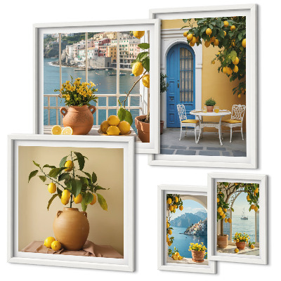 Billedsæt over sofa Inspirationer fra citronsolen