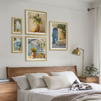 Billedsæt over sofa Inspirationer fra citronsolen