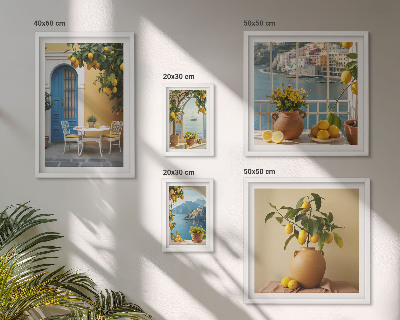 Billedsæt over sofa Inspirationer fra citronsolen