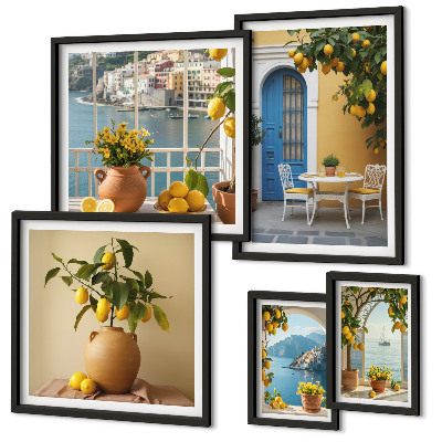 Billedsæt over sofa Inspirationer fra citronsolen