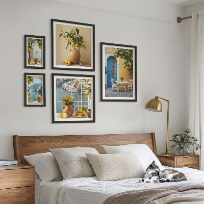Billedsæt over sofa Inspirationer fra citronsolen