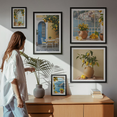 Billedsæt over sofa Inspirationer fra citronsolen