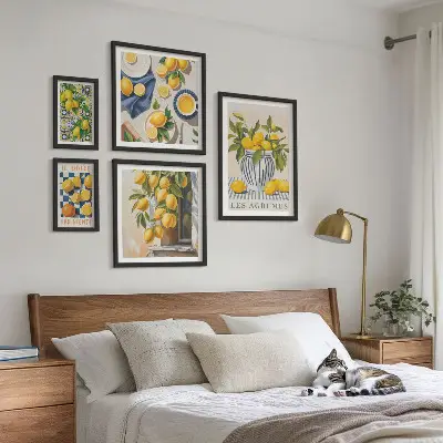 Vægdekoration med citrus-motiv fra Provence billedkomposition til væggen