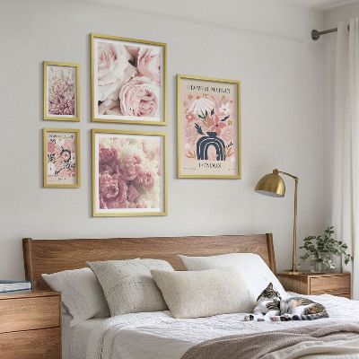 Billedkomposition til væg Blomsterdekorationer i boho-stil