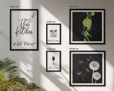 Billedsæt over sofa køkkeninspiration med kærlighed