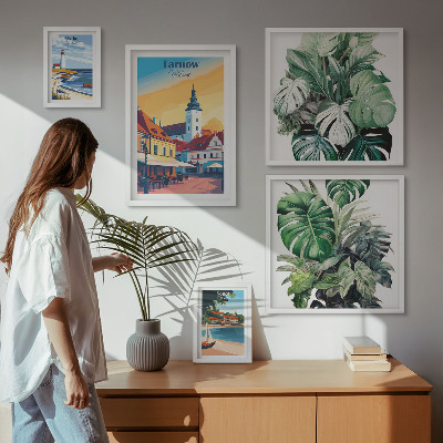 Billedkomposition til væg Floraen i de polske kystbyer