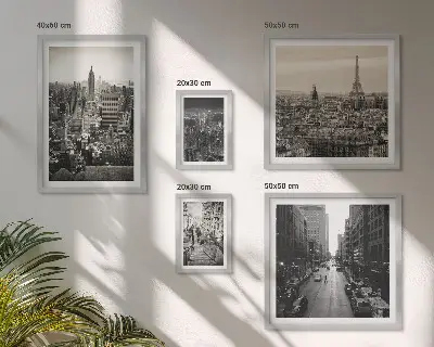 Vægdekoration med bypanoramaer billedkomposition af europæiske hovedstæder