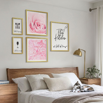 Billedsæt over sofa Køkkeninspirationer roser tilbehør