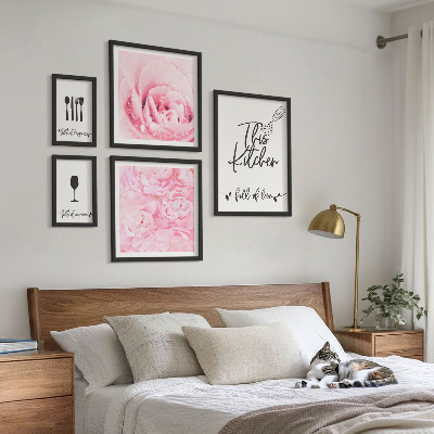 Billedsæt over sofa Køkkeninspirationer roser tilbehør