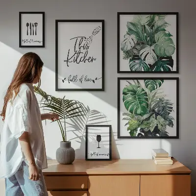 Billedsæt til sofa med positive citater om køkkenplanter