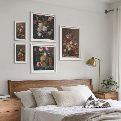 Billedkomposition til væg Klassiske blomsterkompositioner