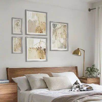 Abstrakte minimalistiske vægbilleder billedkomposition til væg
