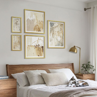 Billedkomposition til væg Abstrakte minimalistiske kompositioner