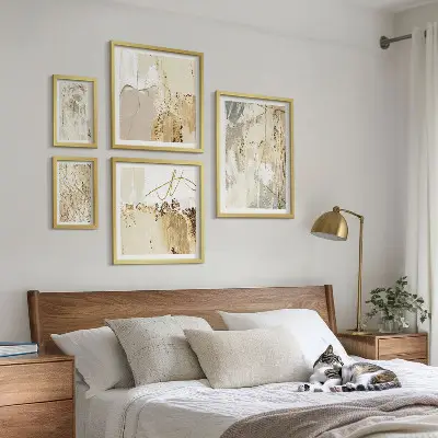 Abstrakte minimalistiske vægbilleder billedkomposition til væg