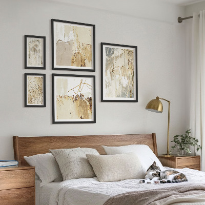 Billedkomposition til væg Abstrakte minimalistiske kompositioner