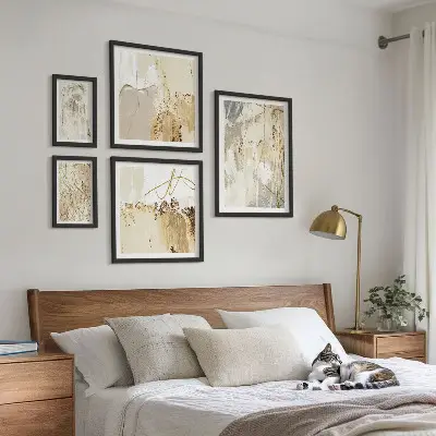 Abstrakte minimalistiske vægbilleder billedkomposition til væg