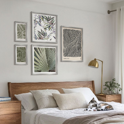 Billedkomposition til væg Minimalistiske plantemønstre