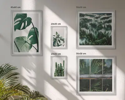Planteinspirationer fra troperne billedkomposition til væg