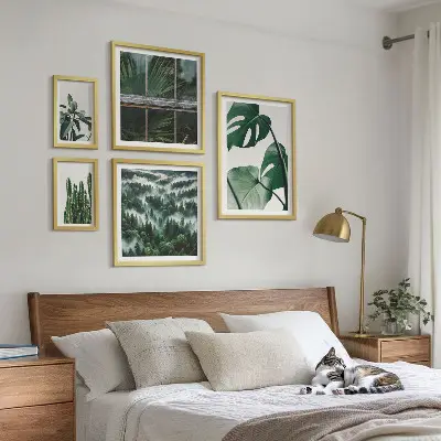 Planteinspirationer fra troperne billedkomposition til væg