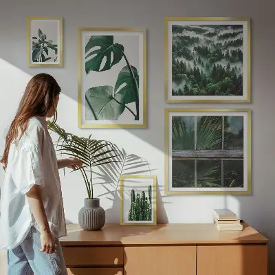 Planteinspirationer fra troperne billedkomposition til væg
