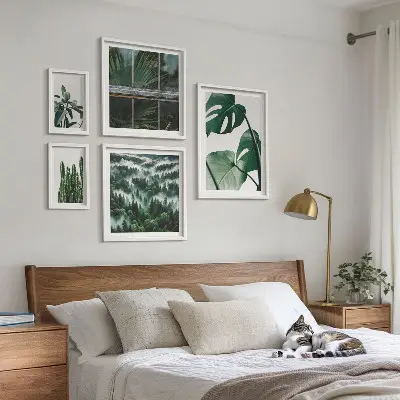 Planteinspirationer fra troperne billedkomposition til væg