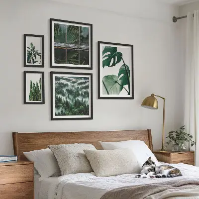Planteinspirationer fra troperne billedkomposition til væg
