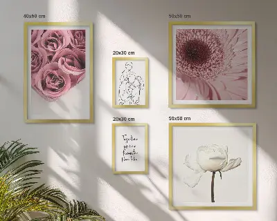 Billedsæt til sofa blomsterinspiration i boho-stil