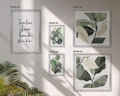 Billedsæt over sofa Moderne planteinspirationer