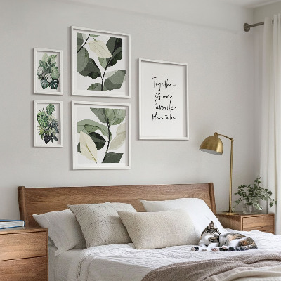 Billedsæt over sofa Moderne planteinspirationer