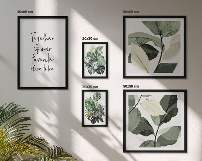 Billedsæt over sofa Moderne planteinspirationer