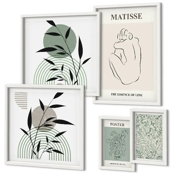 Plakat med plantemotiv stilfuld vægdekoration