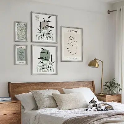 Plakat med plantemotiv stilfuld vægdekoration